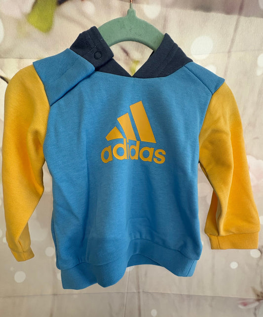 Infants adidas tracksuit set with hood age 3/6 months 0375