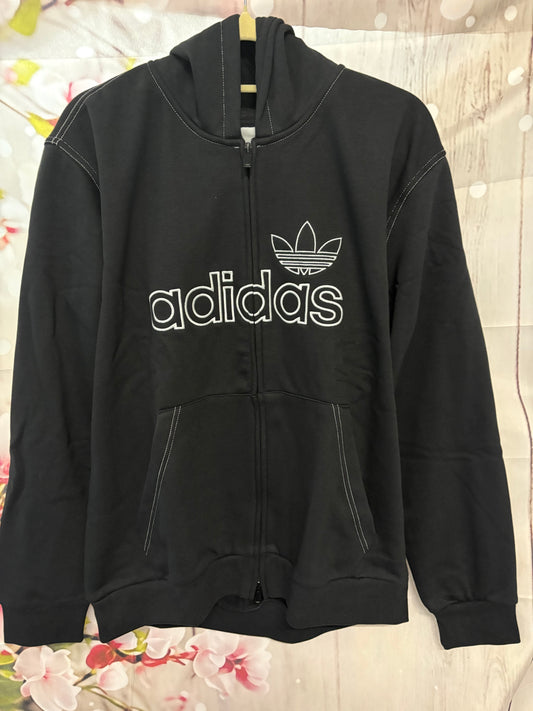 Adults adidas script hoodie in Black size Medium 0043