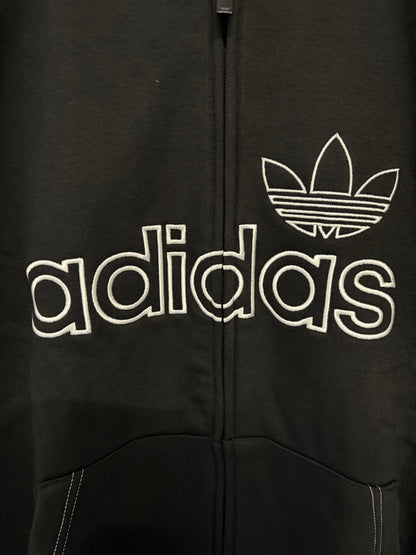 Adults adidas script hoodie in Black size Medium 0043