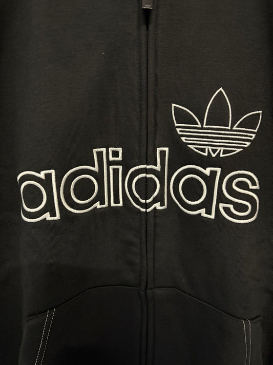 Adults adidas script hoodie in Black size Medium 0043