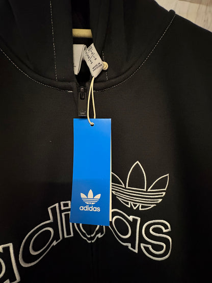 Adults adidas script hoodie in Black size Medium 0043