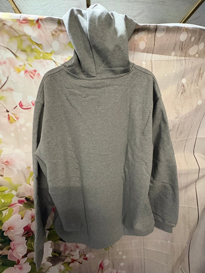 Adults adidas Grey script hoodie size XL 0045