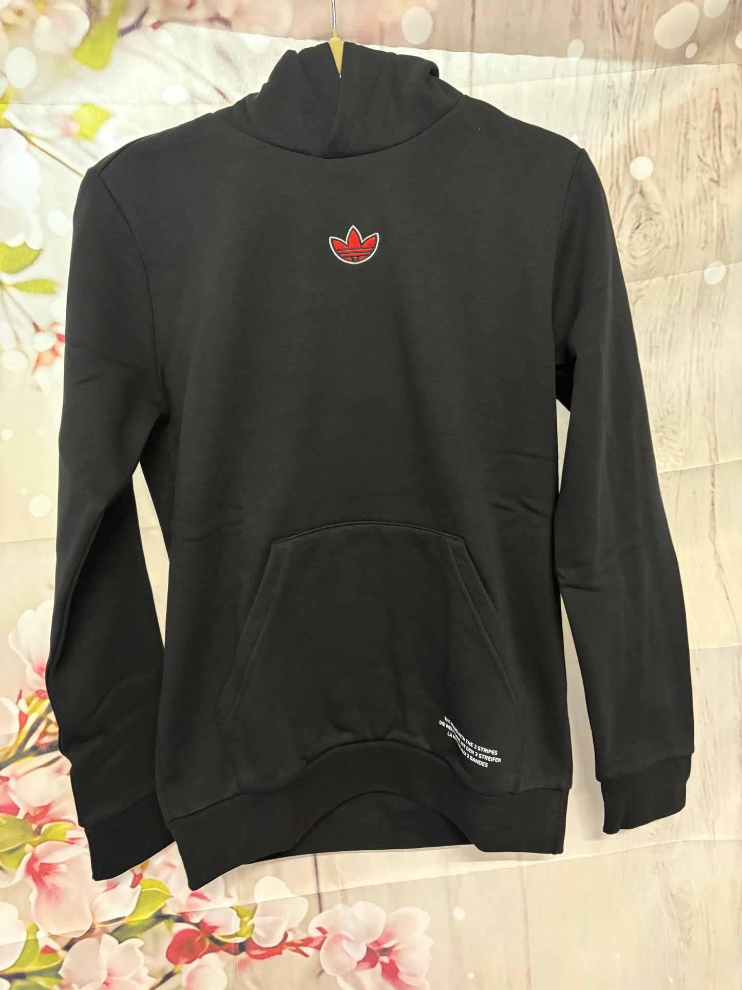 Junior adidas collegiate hoodie Black age 13/14 years 0046