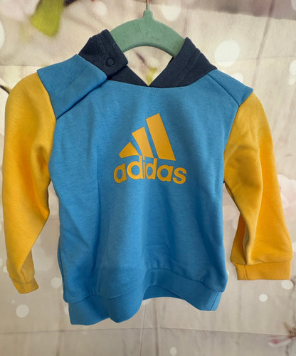 Infants adidas tracksuit set with hood age 3/6 months 0375